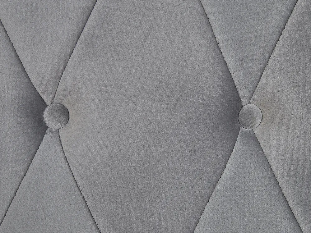 Waterbed Velvet CAVAILLON 180 x 200 cm (EU Super King) Light Grey_847025