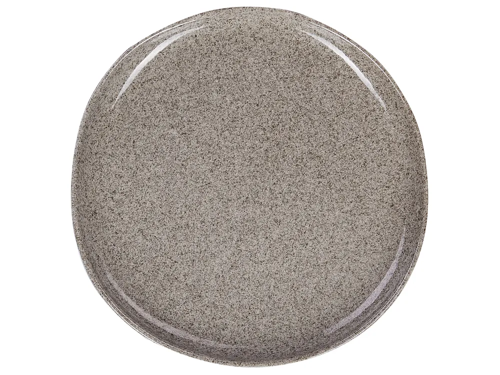Set of 16 Dinnerware COSTMARY Stoneware Grey_863152