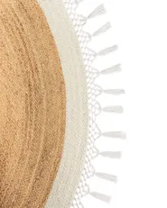 Matta MARTS Vit ø 200 cm Jute_958888