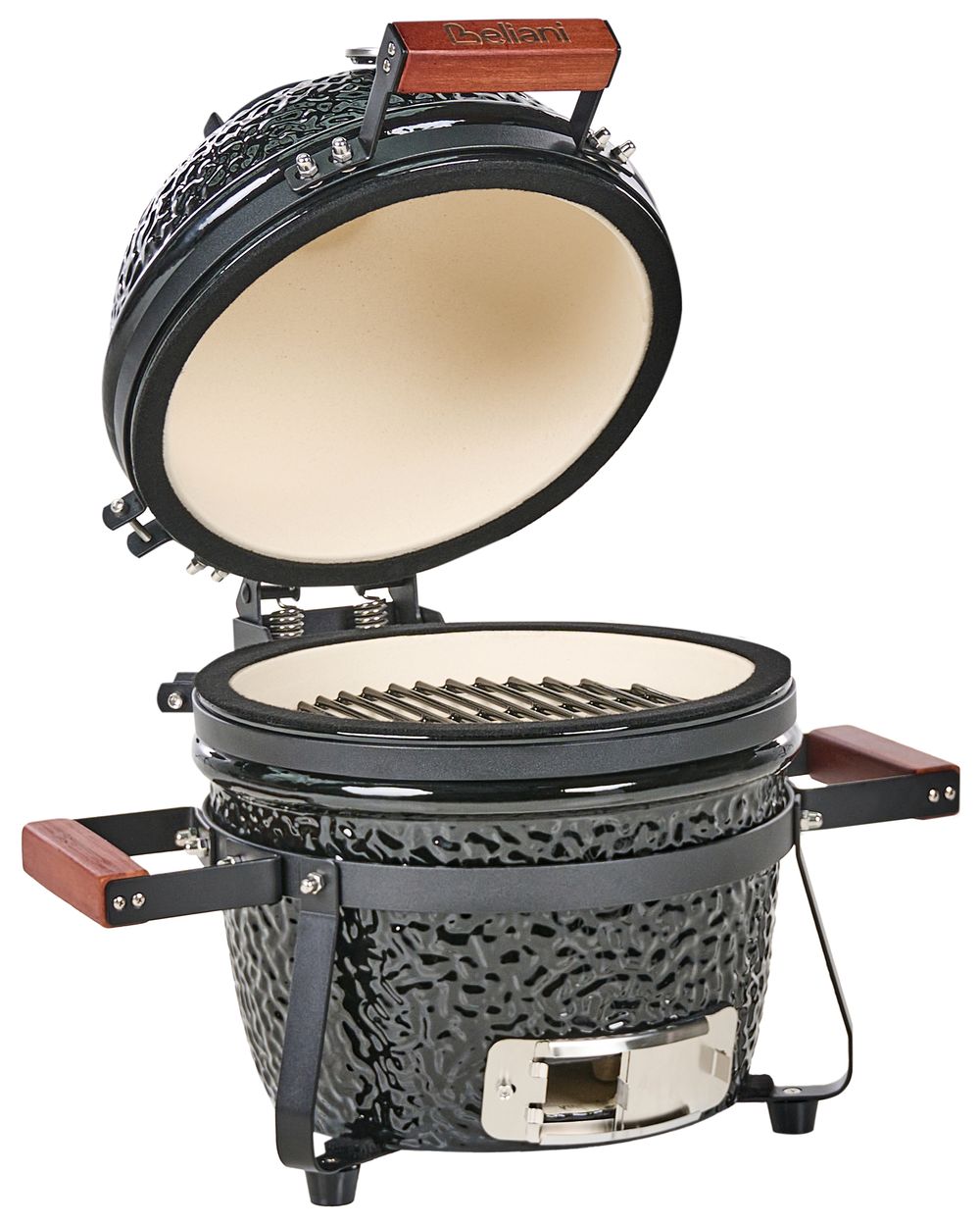 Kompakt grill med kull KAMADO Keramikk Svart