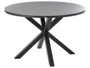Garden Dining Set 4 Seater MALETTO/TAVIANO with Cushions Metal Black_993865