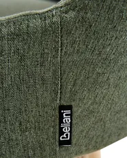 Set of 2 Dining Chairs MELFORT Fabric Dark Green_958200