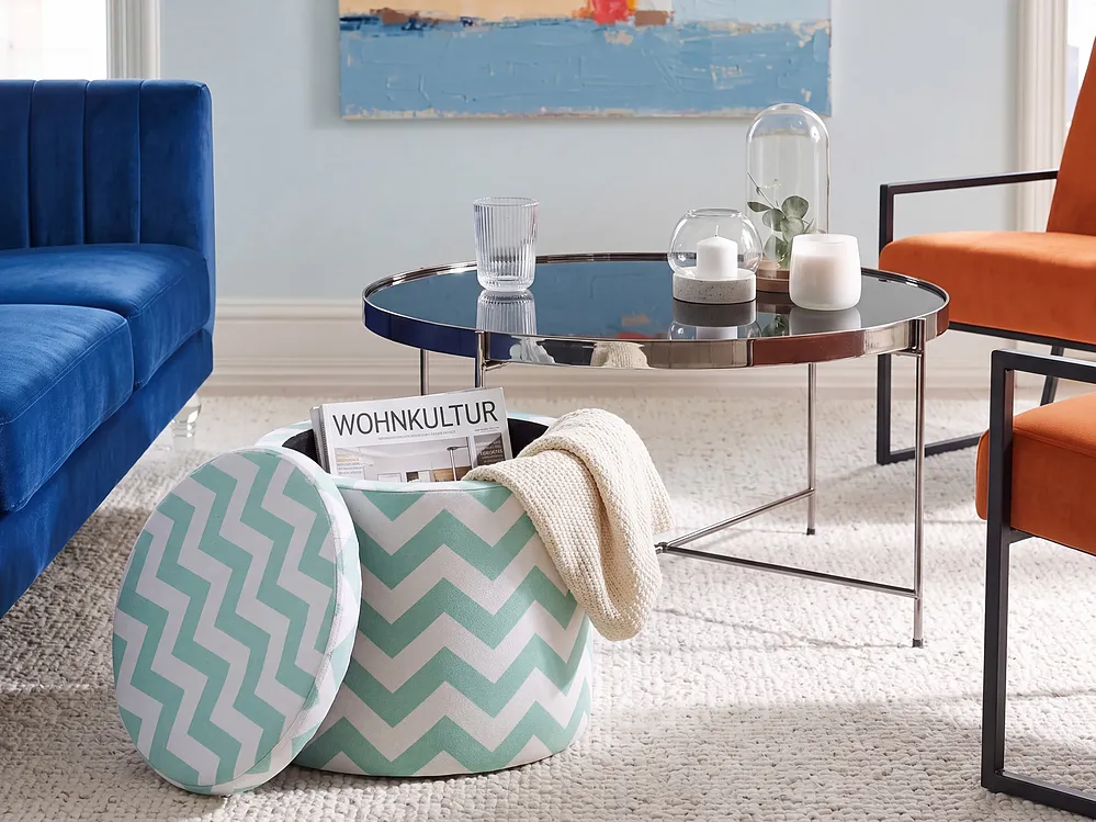 Storage Pouffe TUNICA Cotton Mint Green_1154930