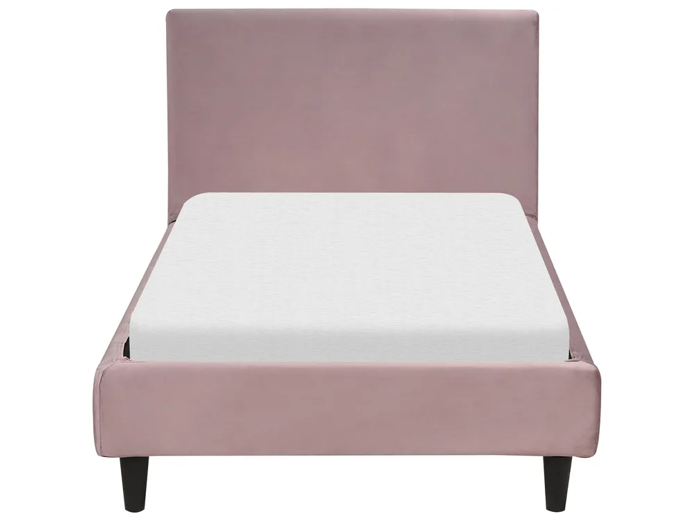 Bed Frame Cover Velvet FITOU 90 x 200 cm Pink_900378