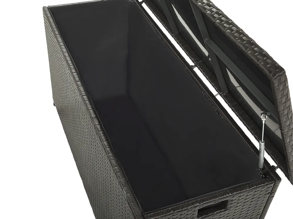 Förvaringslåda MODENA 126 cm 46 cm Konstrotting Brun_776498