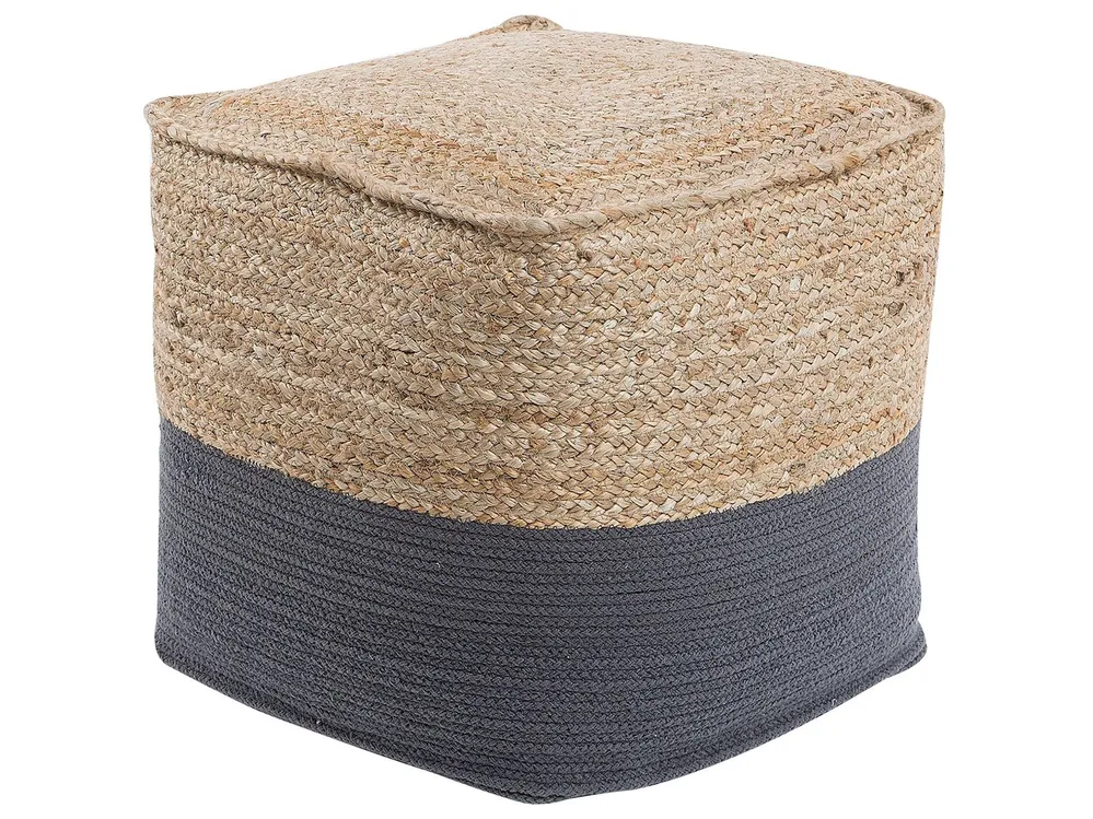 Pouffe KIRAMA Jute Dark Grey