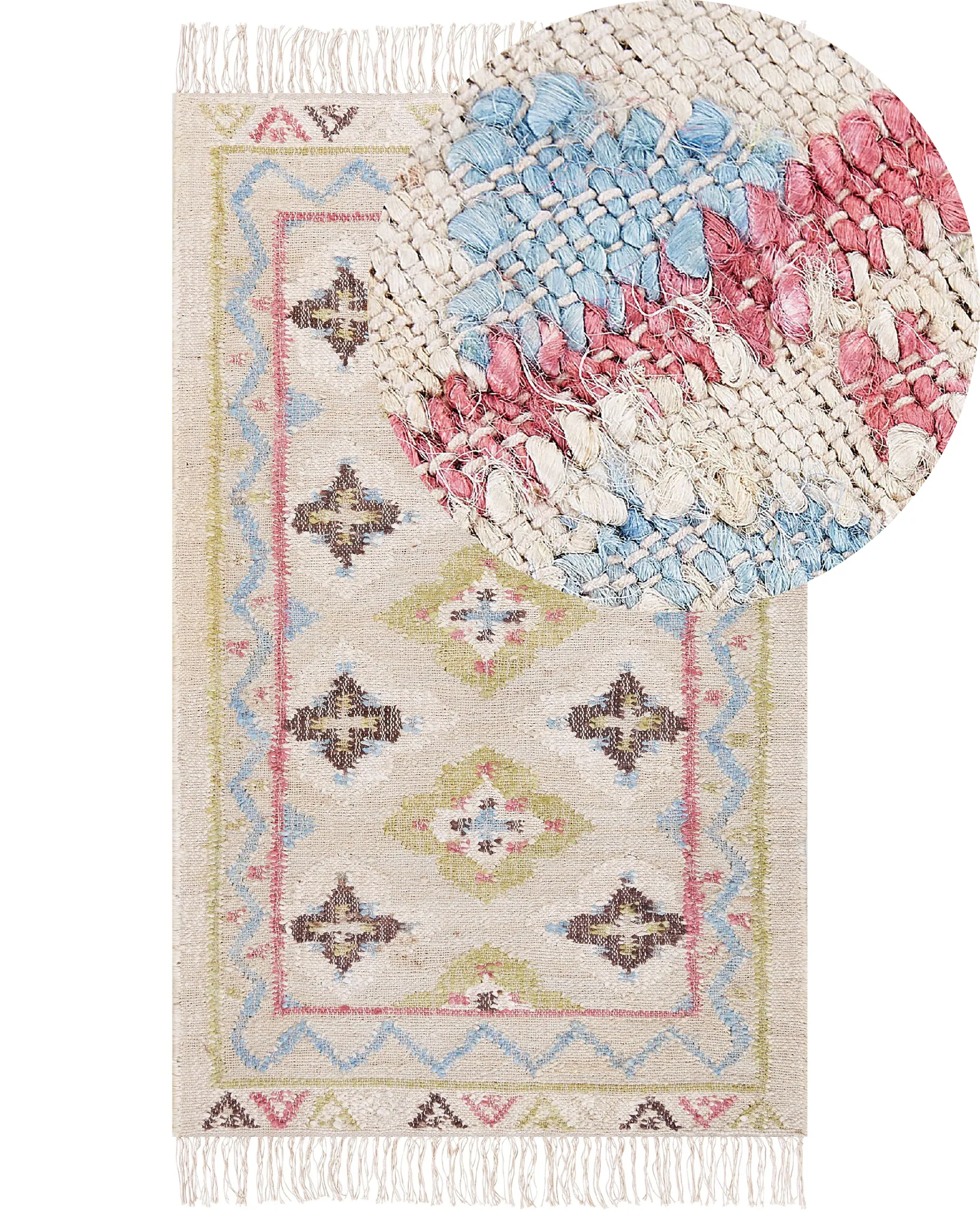 Rug TERKOS Multicolour 80 x 150 cm Jute_852659
