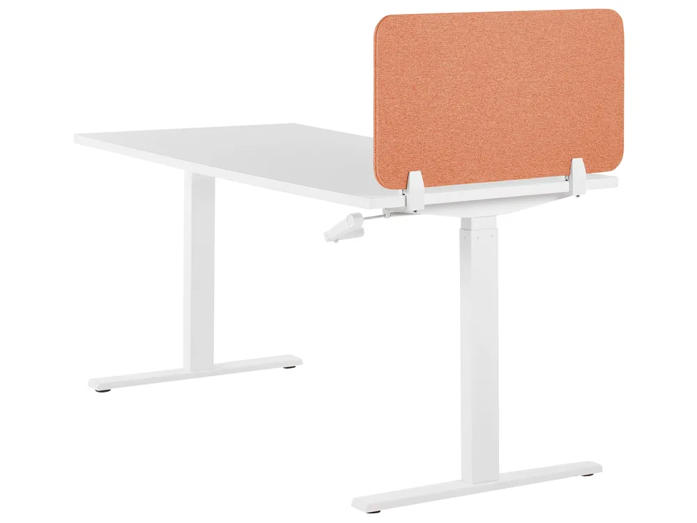 Työpöydän väliseinä WALLY 72 x 40 cm Vaalea punainen_853073
