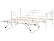Daybed Metal LOUANNEC 90 x 200 cm (EU Single) Extendable Beige_1118317
