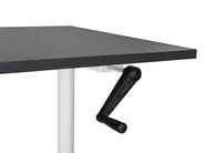 Manuellt höj- och sänkbart skrivbord DESTINAS 160 cm 72 cm Svart/ Vit_899103