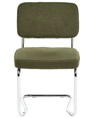 Set med 2 matstolar IRWIN Bouclé Grön_1080675