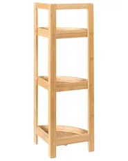 Corner Shelving Unit ILLAMPU Bamboo Light Brown_970959