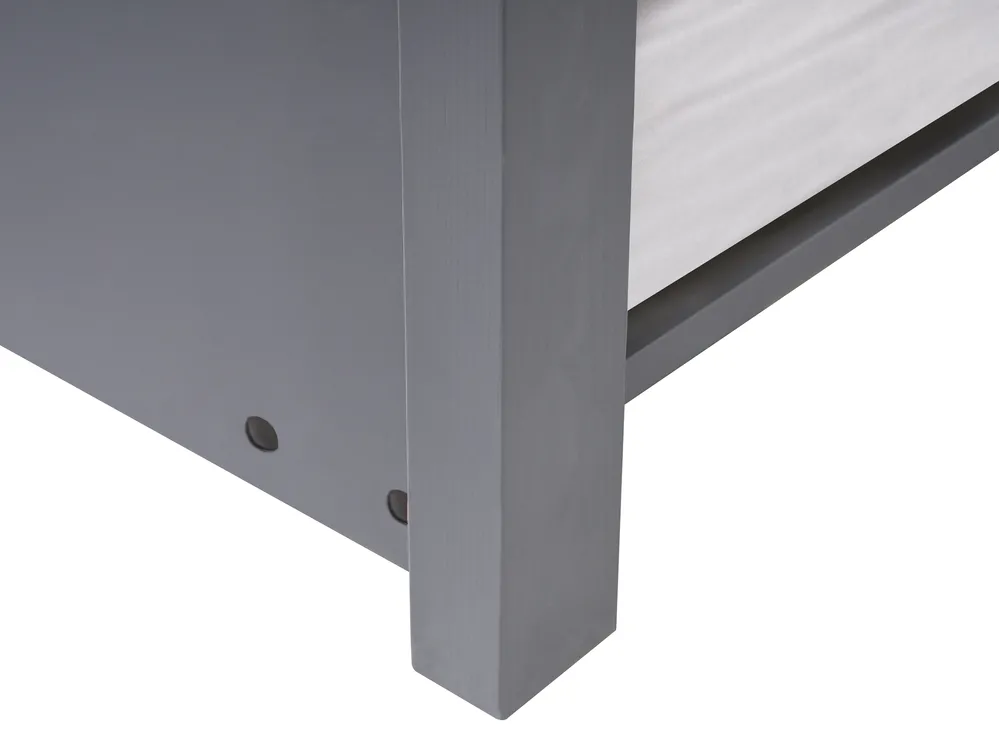 Utdragbar barnsäng Furu CRILLON 90 x 200 cm Grå_961932