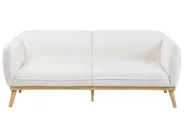 Living Room Set 5 Seater LJUNG Boucle White_1076635