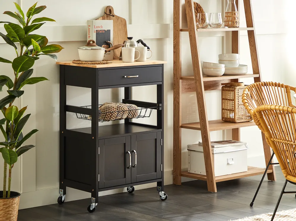 Kitchen Trolley LUGO Black