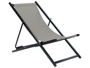 Folding Deck Chair LOCRI II Metal Grey_857223