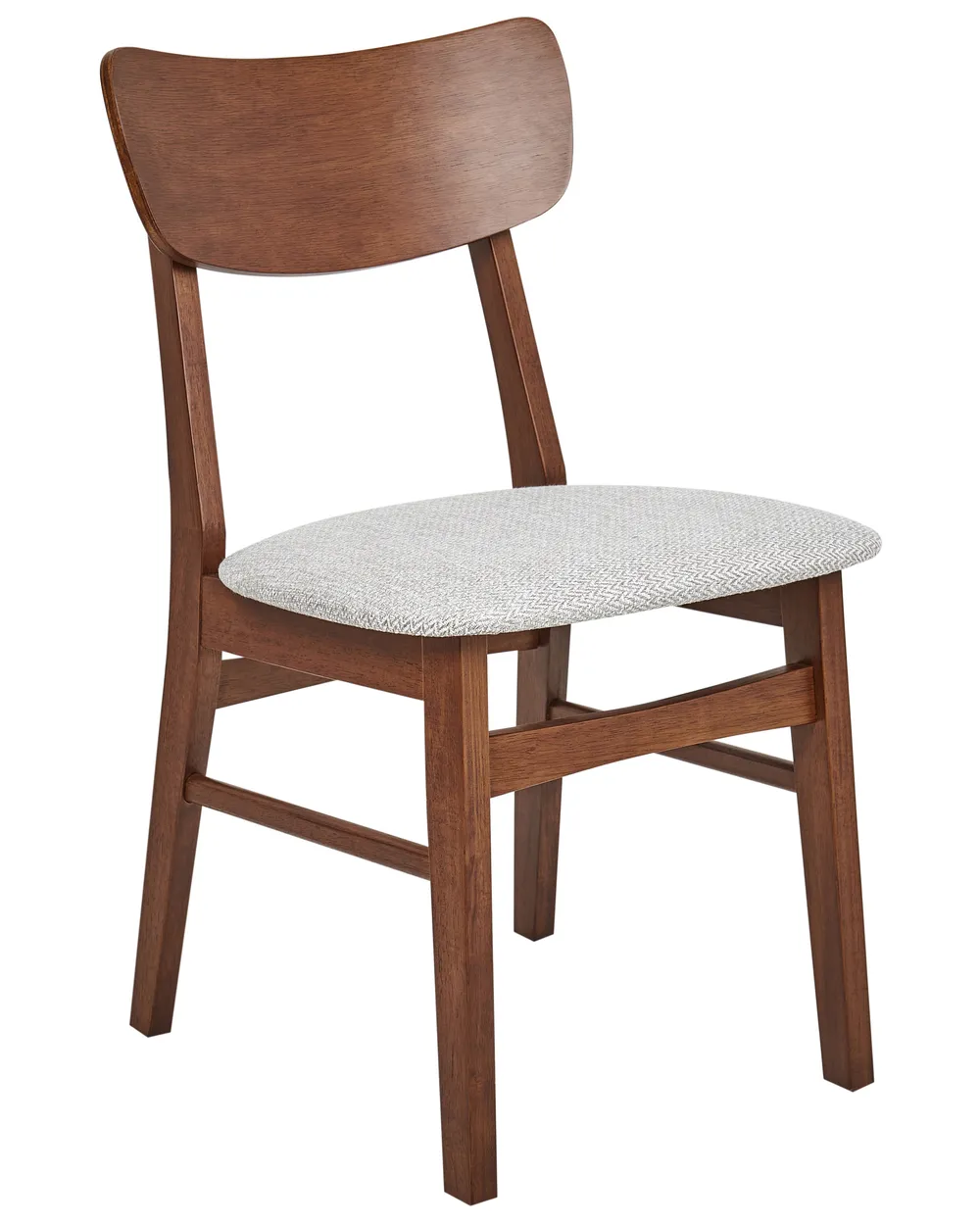 Set of 2 Dining Chairs ANOKA Wood Brown/ Grey_945279