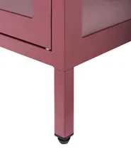Vitriinisenkki NEWPORT 115 cm Metalli Tummanpunainen_958002