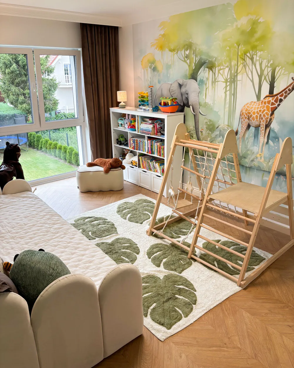 Barnmatta BOTANIST Beige 140 x 200 cm Bomull_1167932
