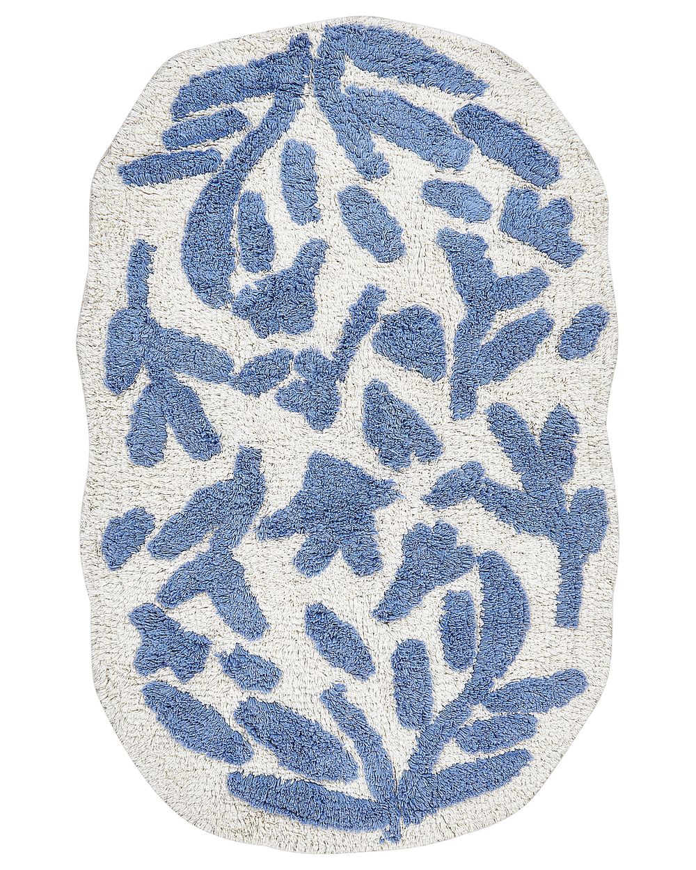 Badrumsmatta DERIK Blå 60 x 90 cm Bomull