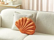 Prydnadskudde CONSOLIDA 47 x 35 cm Sammet Orange Monokromt_889115