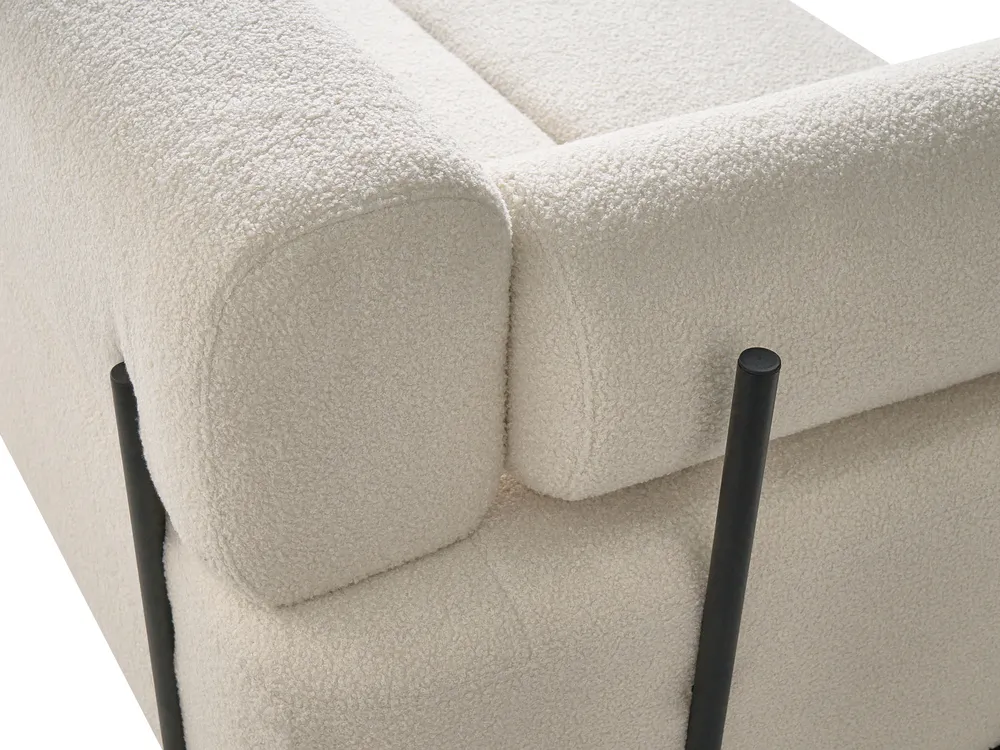 Soffa 2-sits ELVA Bouclé Off-White_1035609
