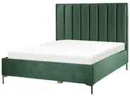 Ottoman Bed SEZANNE Velvet Dark Green 160 x 200 cm (EU King Size)_892450