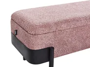 Upholstered Storage Bench WARREN Chenille Pink_962137