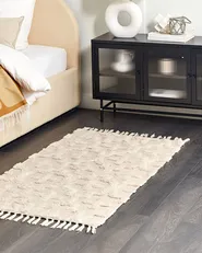 Matto ITANAGAR Beige 80 x 150 cm Puuvilla_839222