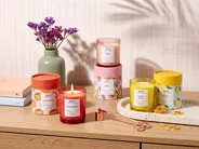 Doftljus 3-pack COLORFUL BARREL Sojavax Orientaliska doftnoter Örtiga doftnoter Blommiga doftnoter_874660