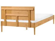 Bedroom Set Pine Wood FLAVIGNAC 120 x 200 cm (EU Small Double) Light Brown_1099291