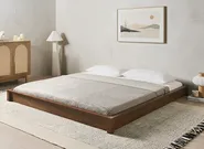 Bed without Headboard Wood ANTRAS 180 x 200 cm (EU Super King) Dark Brown_1032938