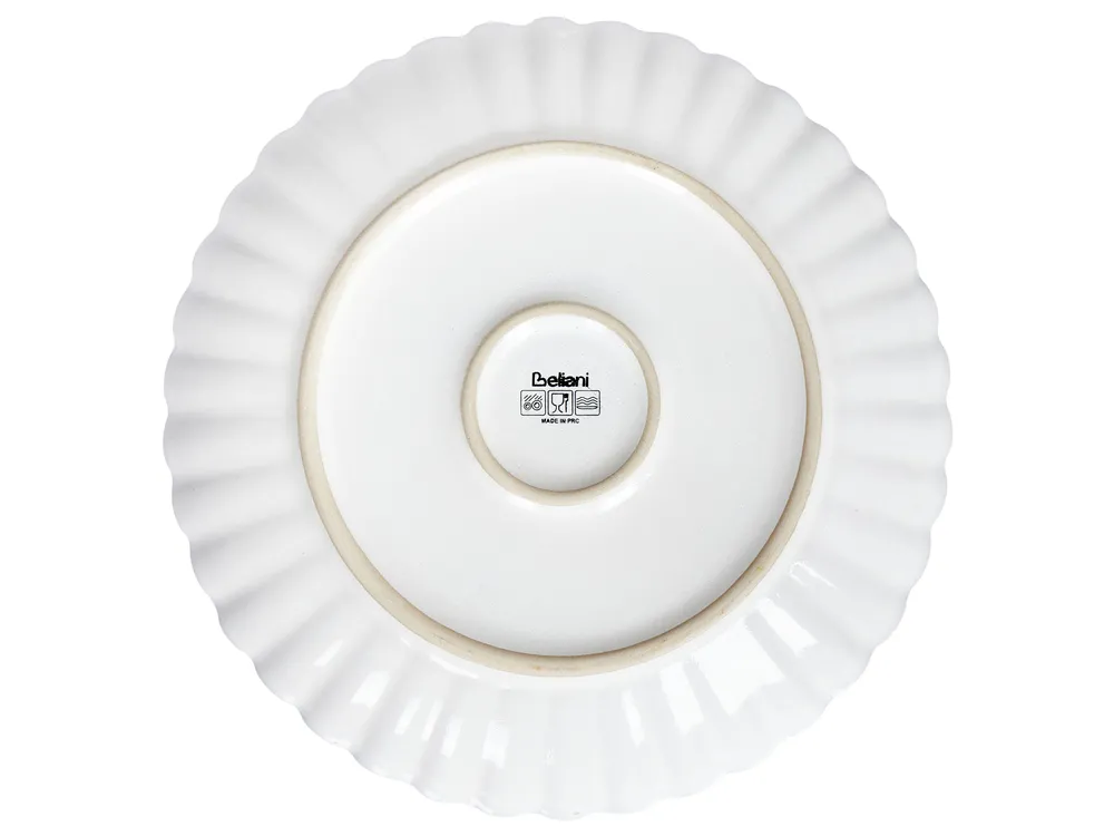 Set of 16 Dinnerware NETTLE Stoneware Off-White_957394