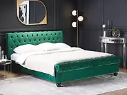 Säng med lamellram Sammet AVALLON 160 x 200 cm Smaragdgrön_1179224