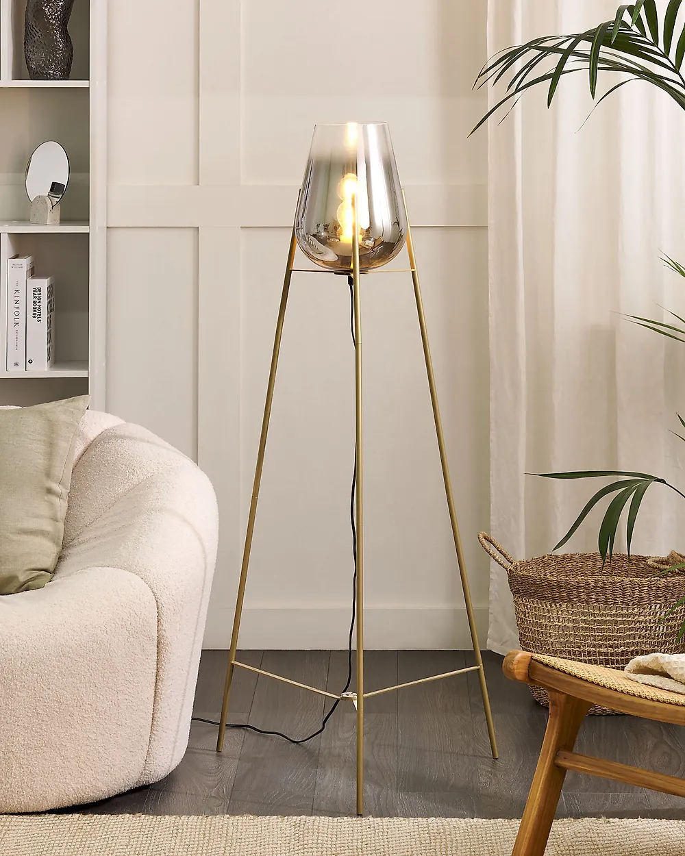 Floor Lamp MENA Metal Gold_1172856
