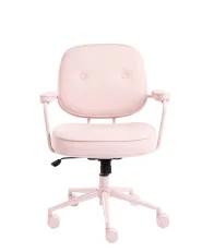 Työtuoli PARAMUS Keinonahka Pastellipinkki_1154168