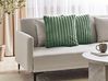 Set of 2 Decorative Cushions RAKYA 45 x 45 cm Faux Fur Green Striped