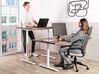 Manual Adjustable Standing Desk DESTINAS 160 cm 72 cm Brown/ White