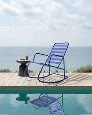 Garden Rocking Chair TURI Metal Blue_1021021