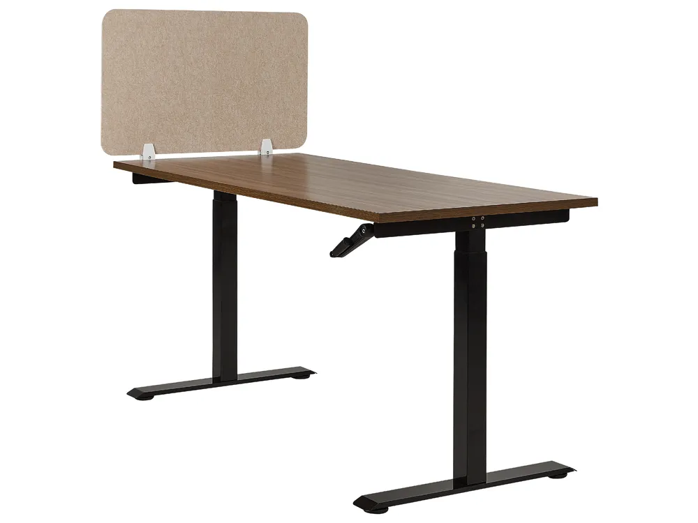 Desk Screen SPLIT 80 x 50 cm Beige_894578