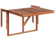 Balcony Table UDINE 70 cm 69 cm Acacia Wood Brown_810086
