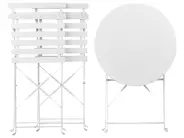 Caféset Fällbar FIORI Metall Vit_369758
