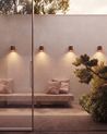 Set of 4 Outdoor Wall Lights AVIA Brown