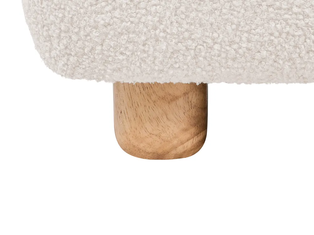 Modular Sofa 2 Seater AMLI with Ottoman Boucle Off-White_1070114