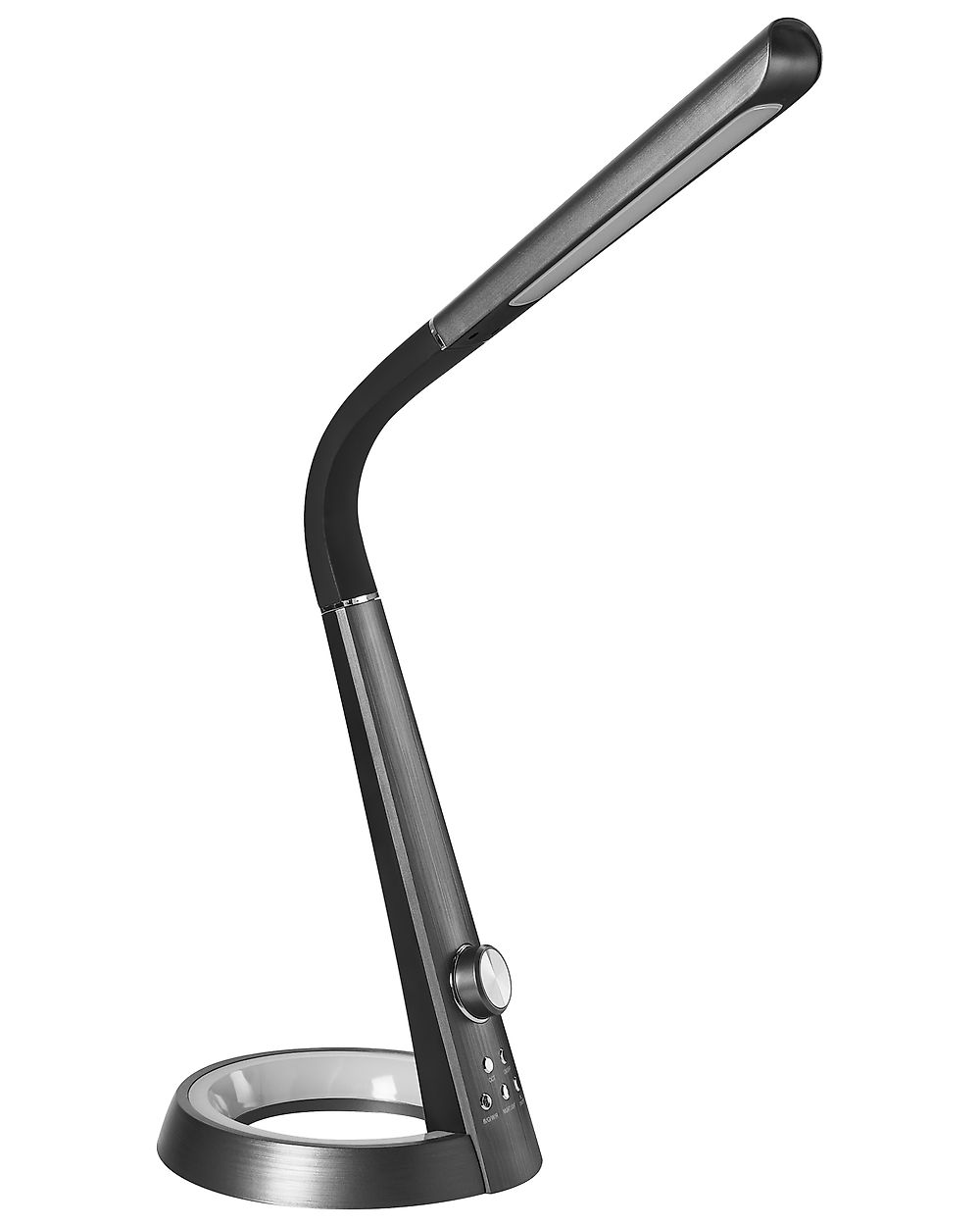 Työpöydän LED-valaisin CANOPUS USB-portilla Musta