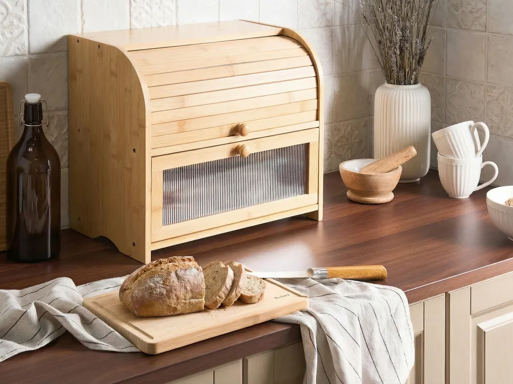 Bread Bin LEVAIN Bamboo Light Brown_1069293