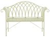 Garden Bench MILAZZO 130 cm Metal Light Green