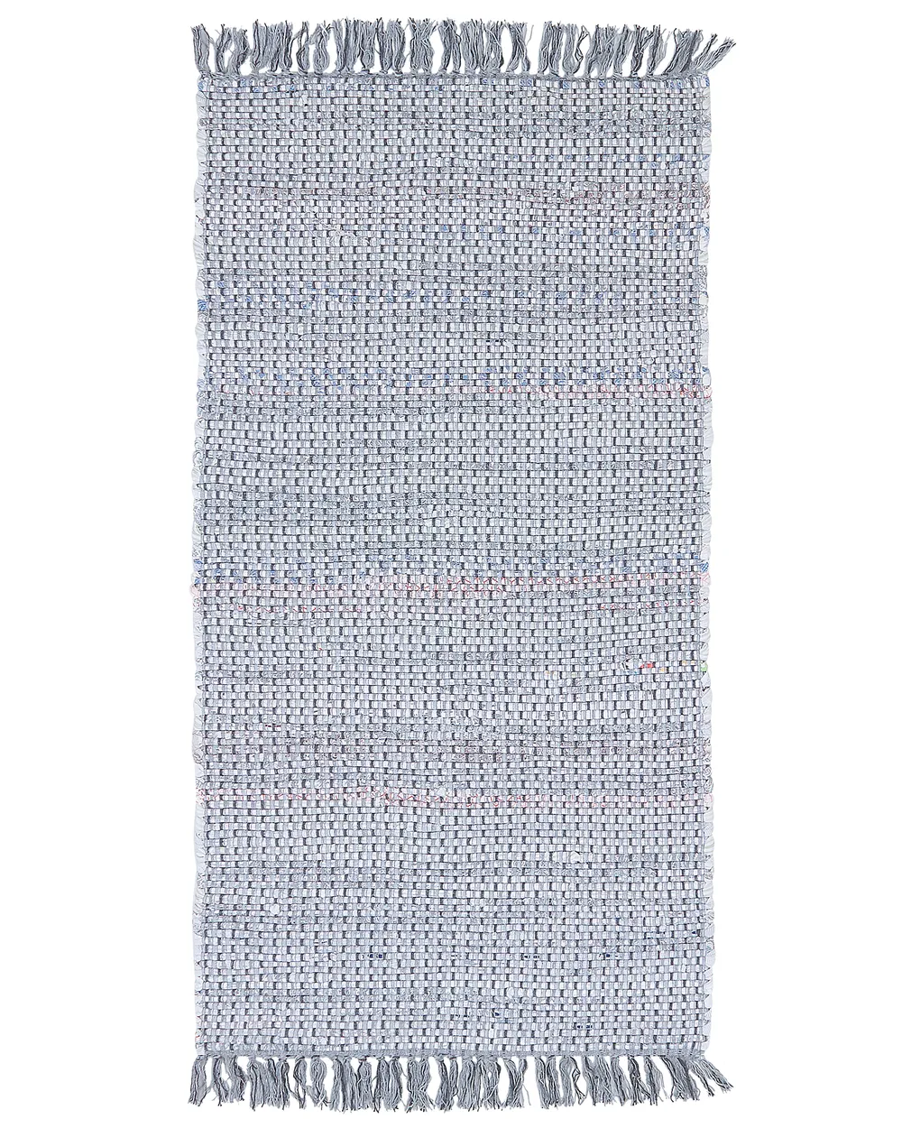 Rug BESNI Grey 80 x 150 cm Cotton_1011670