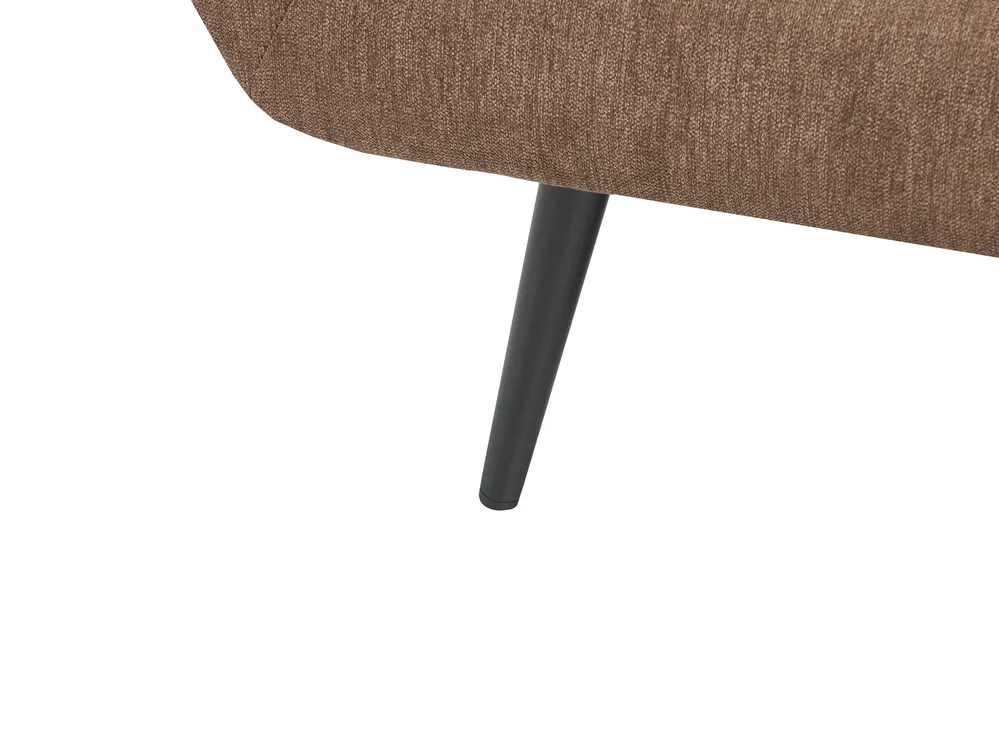 Living Room Set 4 Seater BOLGA Fabric Brown_1075743