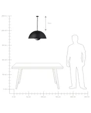 Pendant Lamp THAMES Metal Black_709383